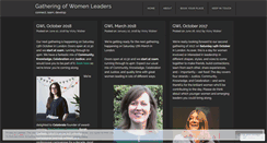 Desktop Screenshot of gatheringofwomenleaders.info
