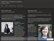 Tablet Screenshot of gatheringofwomenleaders.info